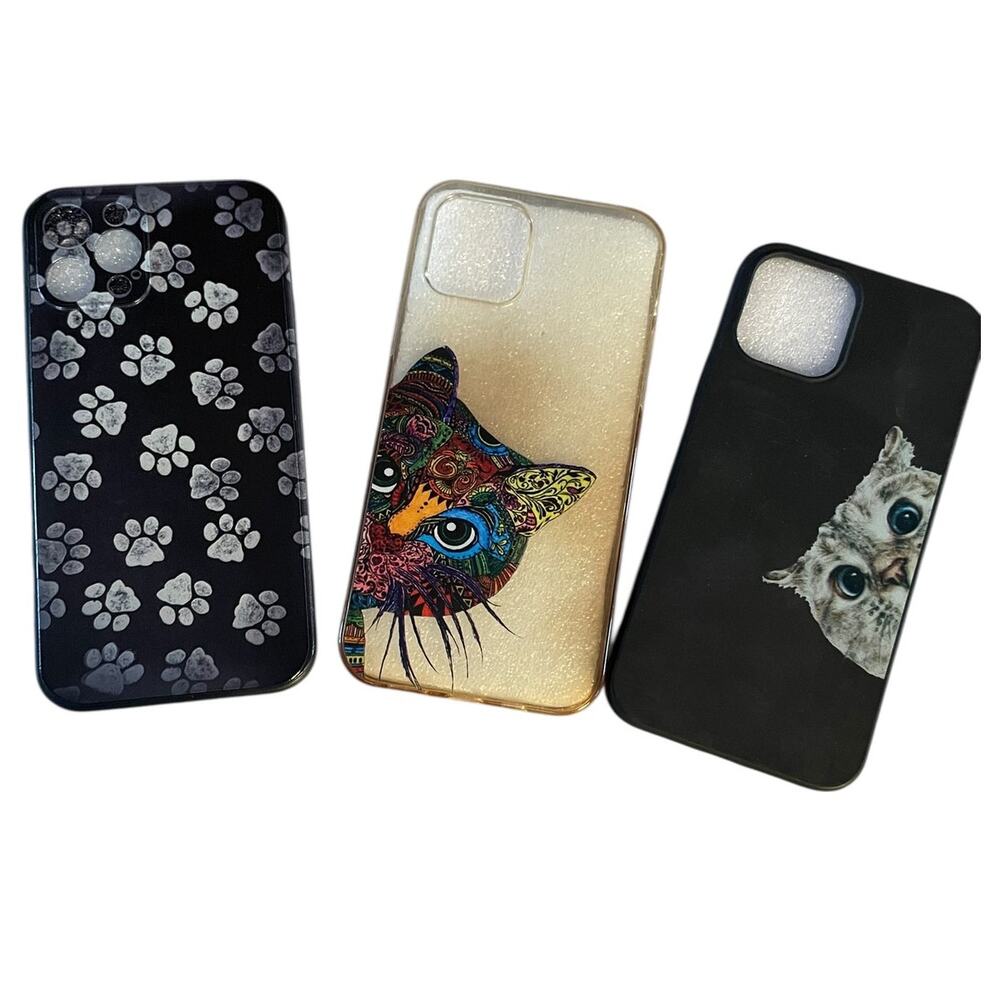iPhone 12 Pro Phone Case Bundle - Cat Themed